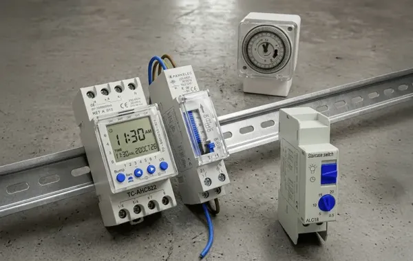 24 Hour Timers - Din Rail And Switch