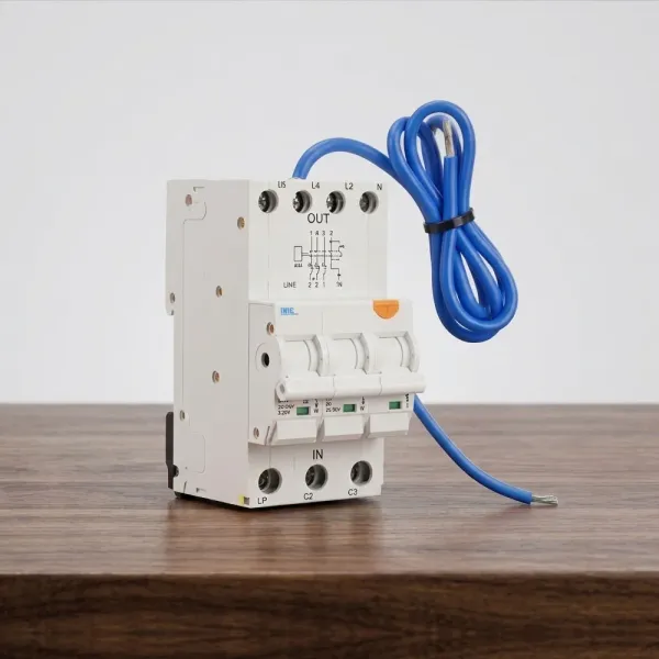 10KA Three Phase / 3 Module (Double Pole) With Neutral Pigtail RCBOs