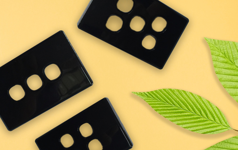 Highline BLACK Classic Switches &amp; Grid Plates