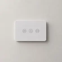 Curtain Switch Smart Zigbee Glass Wall Switch White - HIGHLINE SCW-WHITE