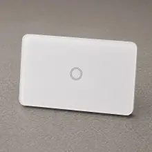 1 Gang Smart Zigbee Touch Glass Wall Switch Off White - HIGHLINE SWS1TZ-WHITE