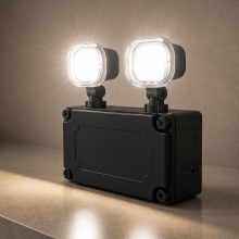 LED 5w Emergency Flood Light IP65 Rated LiFEPO4 Lithium *BLACK FITTING* - HIGHLINE SPFLOOD-BLACK