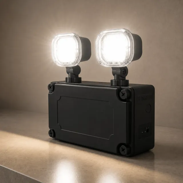 LED 5w Emergency Flood Light IP65 Rated LiFEPO4 Lithium *BLACK FITTING* - HIGHLINE SPFLOOD-BLACK