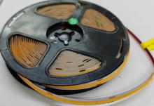 24v DC 12w Per Metre 2835 COB CHIP LED STRIP 3000K WARM WHITE (Non Weatherproof) - 5m Roll