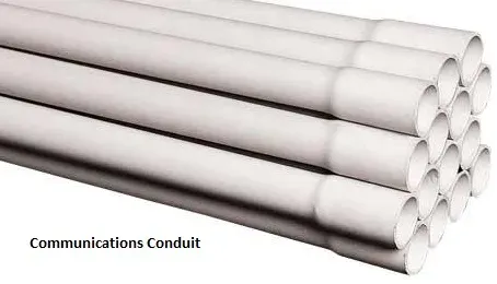 50mm White Communications Conduit 4 Metre Length