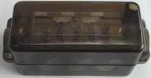 7 Hole Neutral Link 350Amp - Black