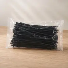 200mm x 4.8mm UV Resistant Nylon Black Cable Ties 1000 Pack