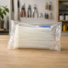 300mm x 4.8mm Nylon White Cable Ties 1000 Pack
