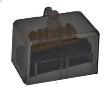 7 Hole Neutral Link 100Amp - Black