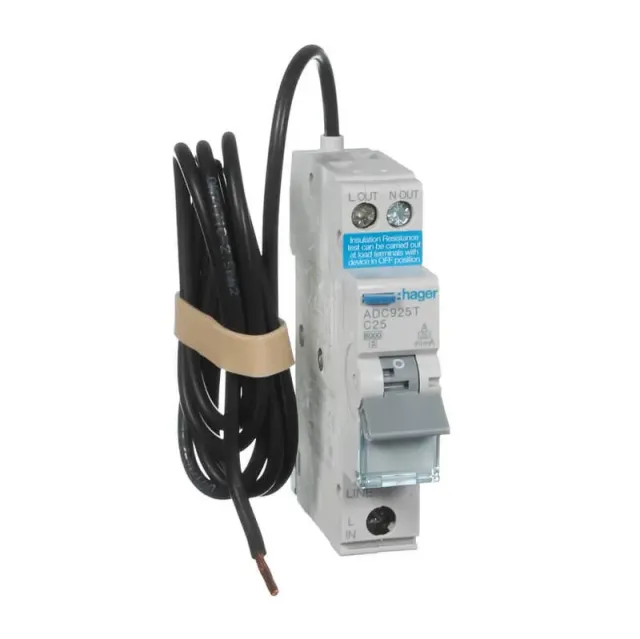 HAGER 1 Pole 20 Amp RCBO - ADC920T