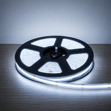 24v DC 12w Per Metre 2835 COB CHIP LED STRIP 4000K COOL WHITE (Non Weatherproof) - 5m Roll