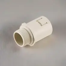 20mm Corrugated to Adaptor Connector Grey
