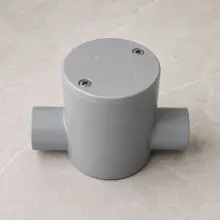 20mm Two Way Deep Junction Box Grey