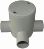 25mm Three Way Deep Junction Box Grey
