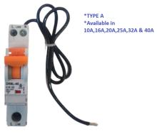 10mA MEDICAL RCBO  - DL 1 Pole 40amp 6kA RCBO with Tail - Fit NHP Concept One Panelboards