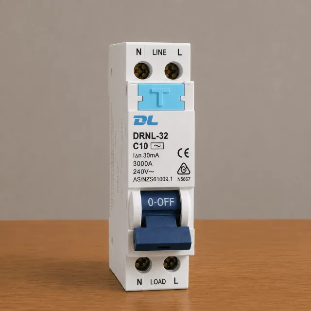 TYPE AC - 3kA 10 Amp Single Pole Safety Switch RCBO RCDMCB 30mA - DL Branded 3 YEARS WARRANTY!