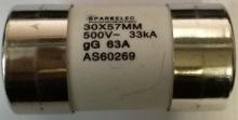 63amp HRC Fuse Cartridge 30 x 57mm - FM63