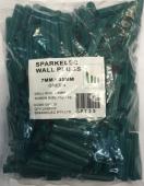 35mm Green Wall Plugs x 200 QTY PACK - HIGHLINE GP735