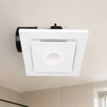 270mm (240mm Round Cutout) Exhaust Fan with 10w 3000K LED Downlight - H200-9L