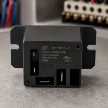 30A (1 Pole) 240V Mini Power Relay (240V AC Coil) | HF105F-4