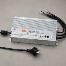 MEAN WELL 600w 24V DC / 25A IP65 Rugged Dimmable LED Driver - HLG-600H-24B