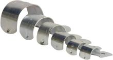 20mm Hot Dip Galvanised Half Saddle with 6.5mm Hole 100 QTY BOX - SHS20-6.5-GAL