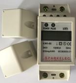 Single Phase 80 Amp DIGITAL Kilowatt Hour Meter (2 MODULES WIDE) - KW1-80