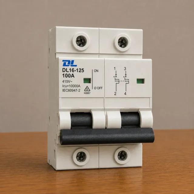 DL 2 POLE 100amp Circuit Breaker 10kA Rated - MCB2100