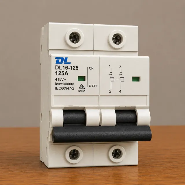 DL 2 POLE 125amp Circuit Breaker 10kA Rated - MCB2125