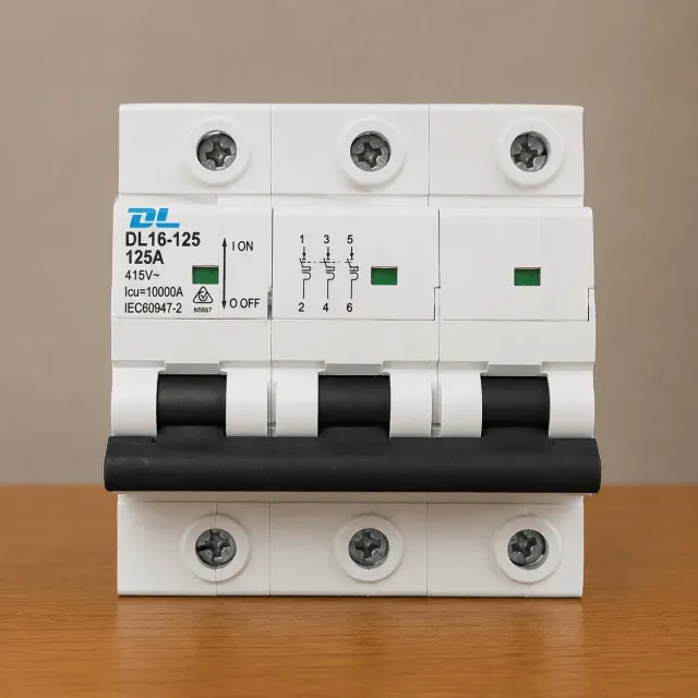DL 3 POLE 125amp Circuit Breaker 10kA Rated - MCB3125
