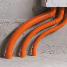 100mm 90 Degree Sweep Bend Orange
