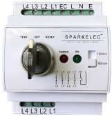 Emergency Lighting Test Switch DIN Mount MINI 4 POLE - HIGHLINE SPTEST