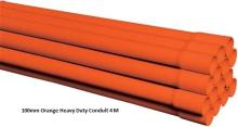 150mm Rigid Orange Heavy Duty Conduit 4 Metre Length