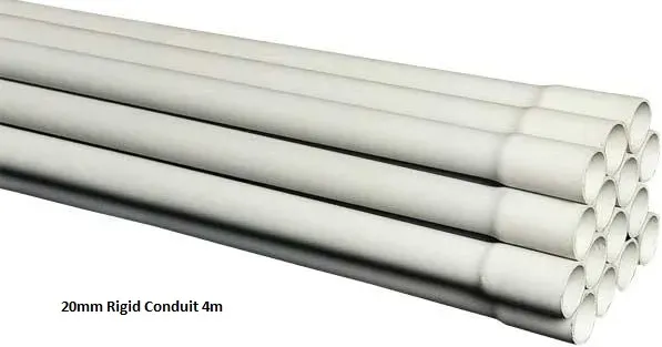 20mm Rigid Grey Conduit 4 Metre Length