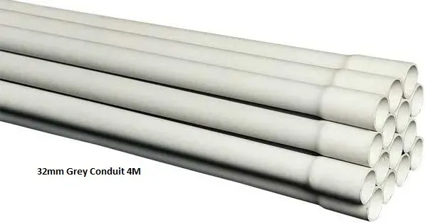 32mm Rigid Grey Conduit 4 Metre Length