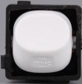 Highline 16 Amp 1/2 Way Switch Mech White - S16A