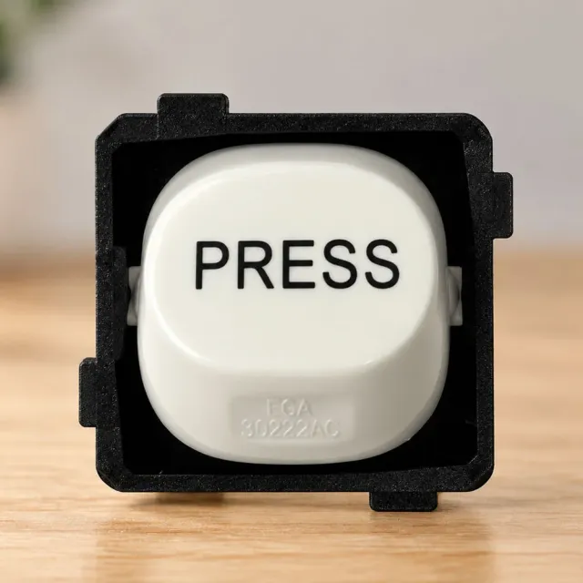 Highline 16 Amp Press/Momentary Switch Mech - S16A-BP WHITE