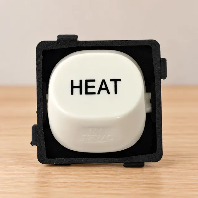 Highline 16 Amp Mech Labelled HEAT" - S16A-HEAT White"