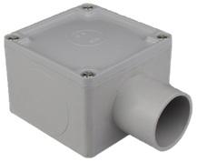 32mm One Way Junction Box Grey - HIGHLINE S32JBOX1WAY
