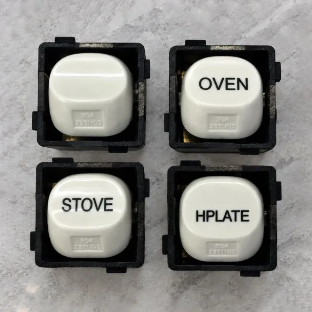 Highline 35Amp Mech Labelled STOVE" - S35A-STOVE White"