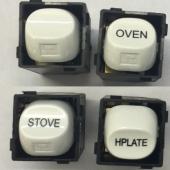 Highline 35Amp Mech Labelled STOVE" - S35A-STOVE White"