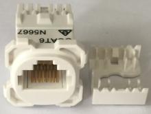 Highline Cat6 Data Jack White Fits Clipsal, QCE, Connected, HPM Grid Plates