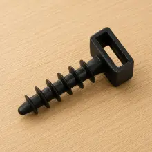 Nylon Cable Tie Anchor 6mm x 30mm UV Rated Black