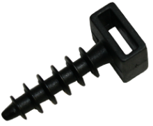 Nylon Cable Tie Anchor 6mm x 30mm UV Rated Black