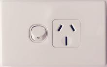 Highline Single Power Point 15 Amp - White - SGPO1/15