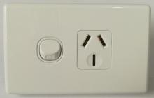 Highline Single GPO Power Point 20 AMP WHITE - SGPO1/20