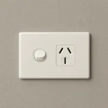Highline Single GPO Power Point 20 AMP WHITE - SGPO1/20