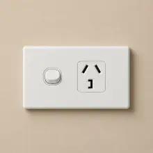 Highline Single GPO Power Point 32 AMP WHITE - SGPO1/32