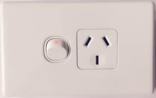 Highline Single Power Point 10 Amp - White - SGPO1