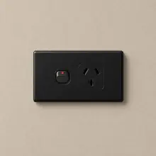 Highline SINGLE Power Point 10 Amp - BLACK - SGPO1B